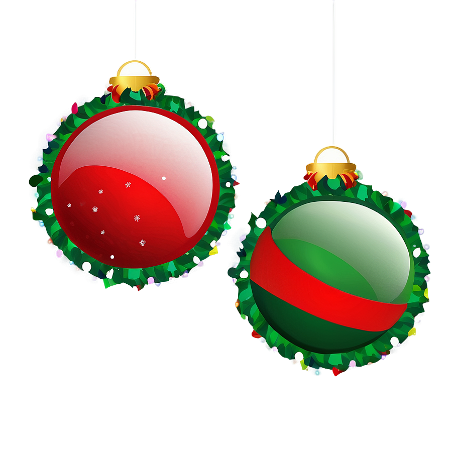 Christmas Eve Red And Green Decor Png 26 PNG image