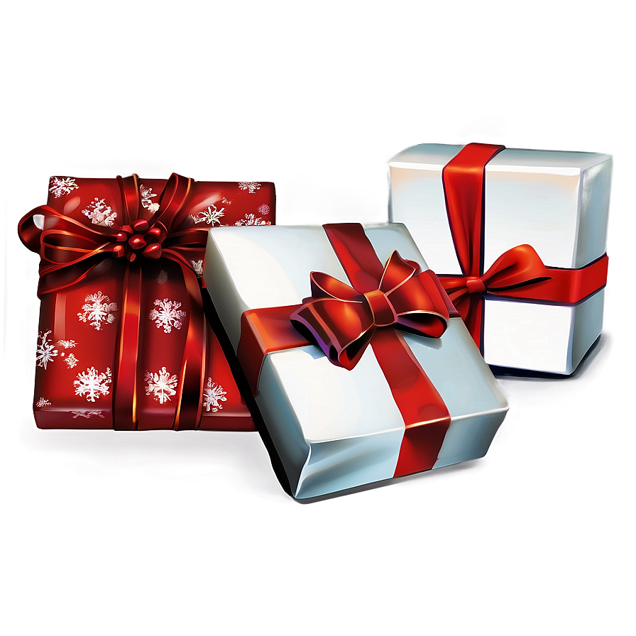 Christmas Eve Wrapped Presents Png 06252024 PNG image