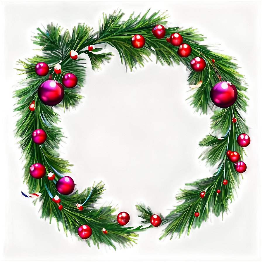 Christmas Garland Border Png 26 PNG image