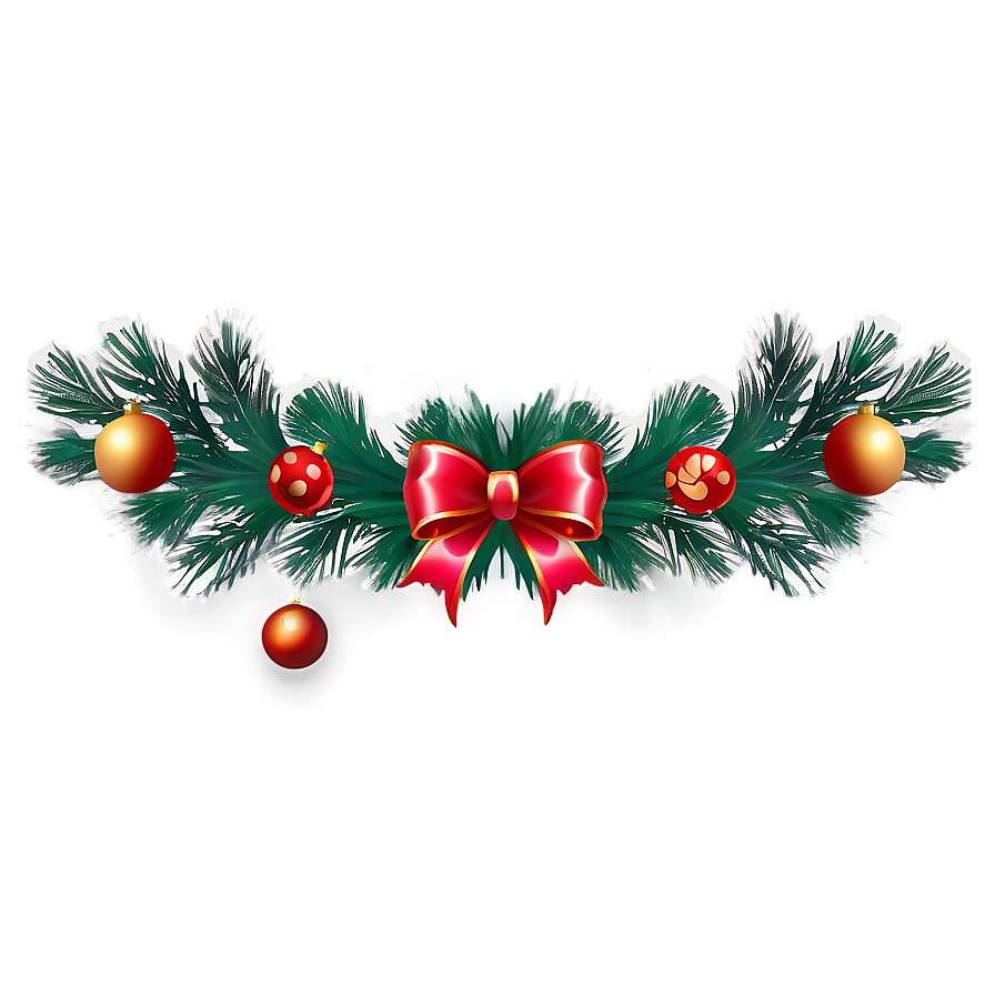 Christmas Garland Decoration Png 41 PNG image