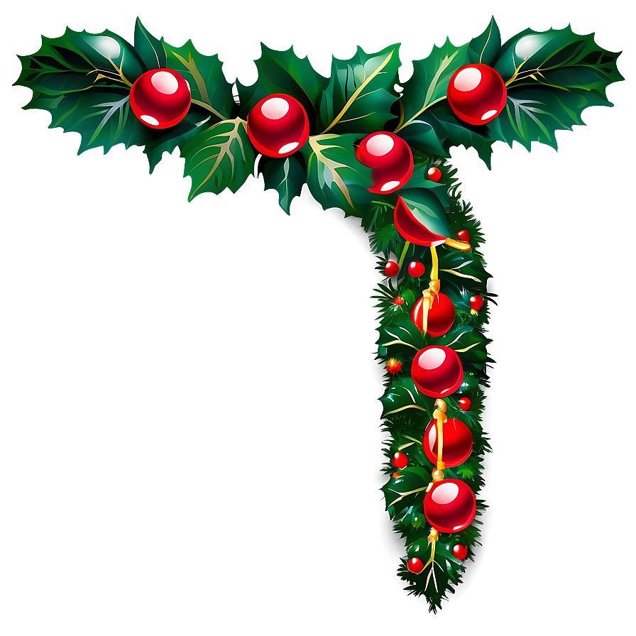 Christmas Garland Decoration Png 5 PNG image