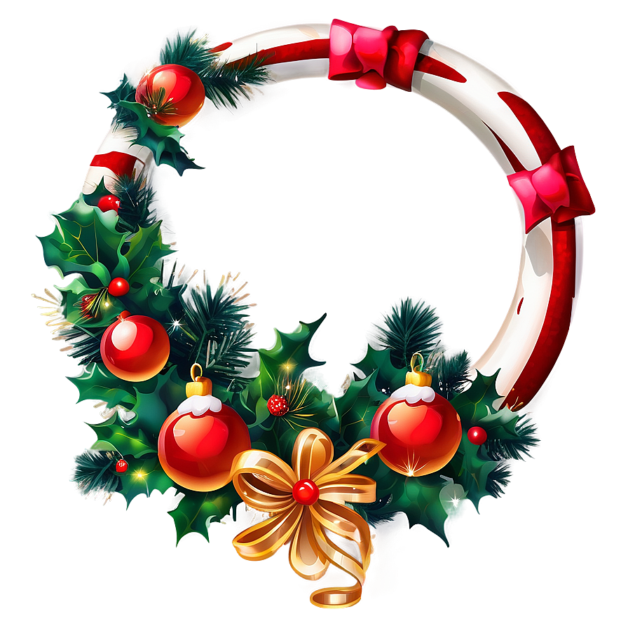 Christmas Garland Decoration Png Afg PNG image