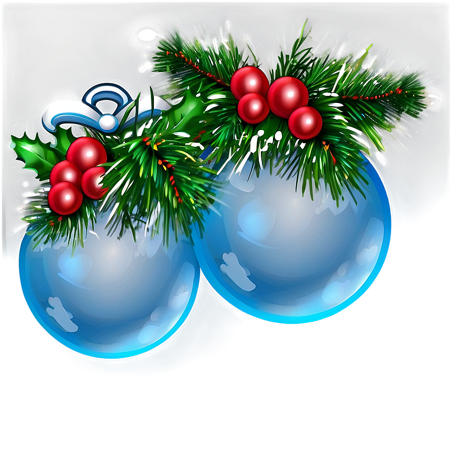 Christmas Garland Ornaments Png 05252024 PNG image