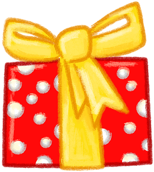 Christmas Gift Boxwith Yellow Ribbon PNG image