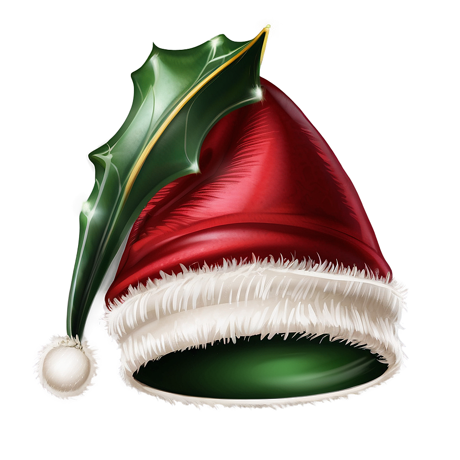 Christmas Hat With Holly Png Kal97 PNG image