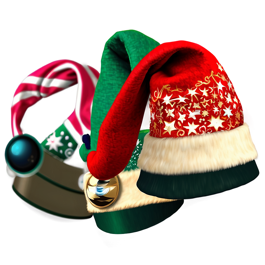Christmas Hat With Star Png Nrh47 PNG image