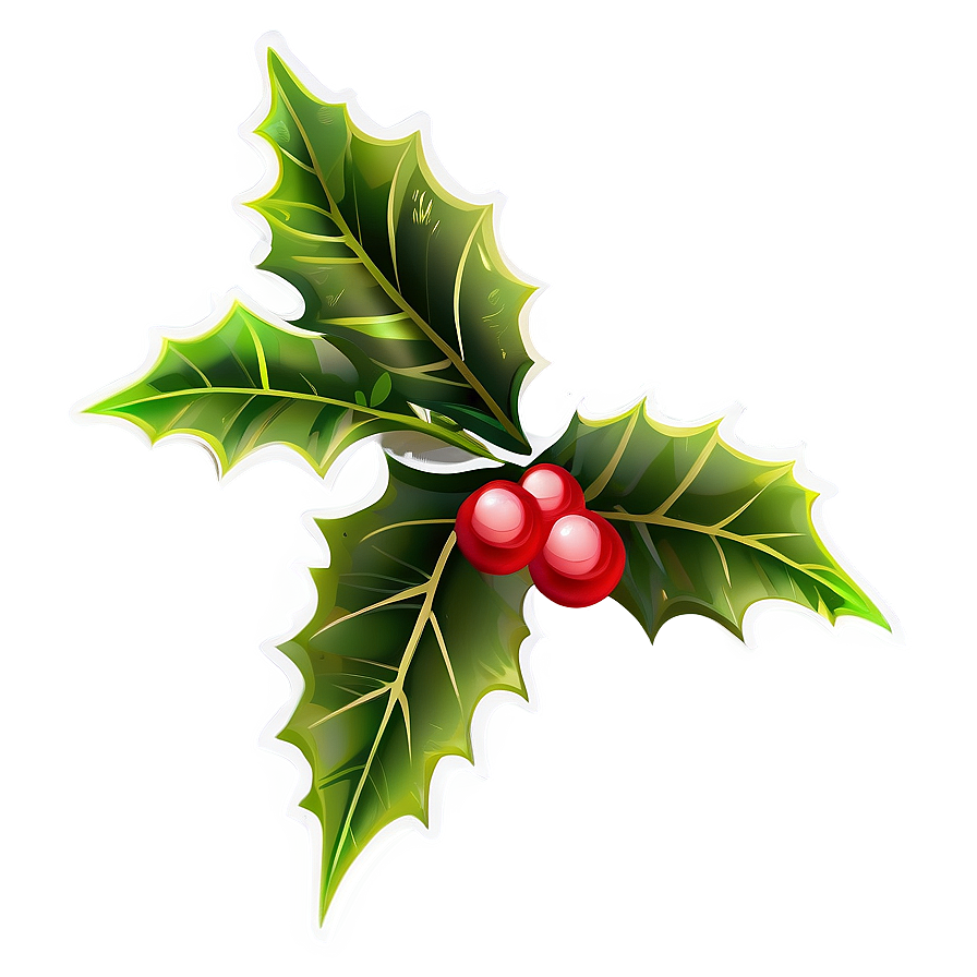 Christmas Holly Silhouette Png Dyg79 PNG image