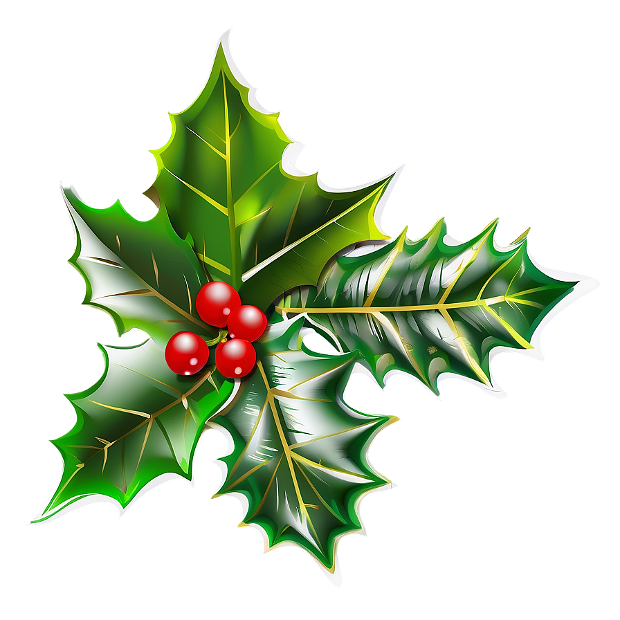 Christmas Holly Silhouette Png Nwp48 PNG image