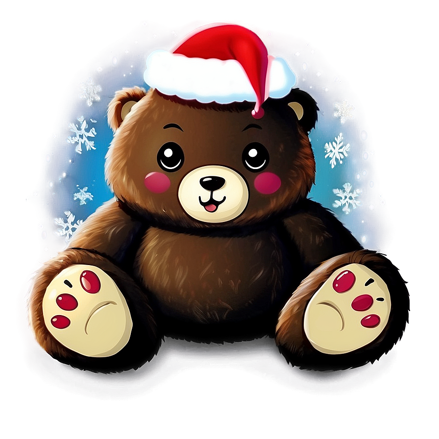 Christmas Kawaii Bear Png 06292024 PNG image