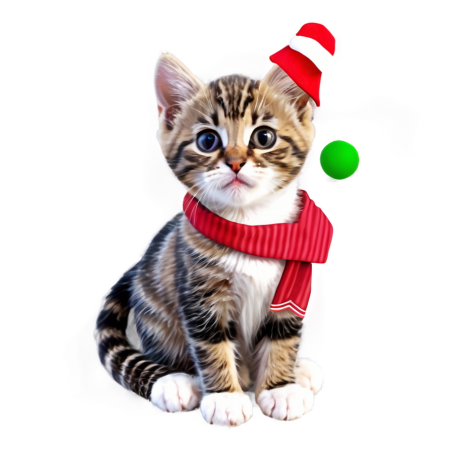 Christmas Kitten Png Yje44 PNG image