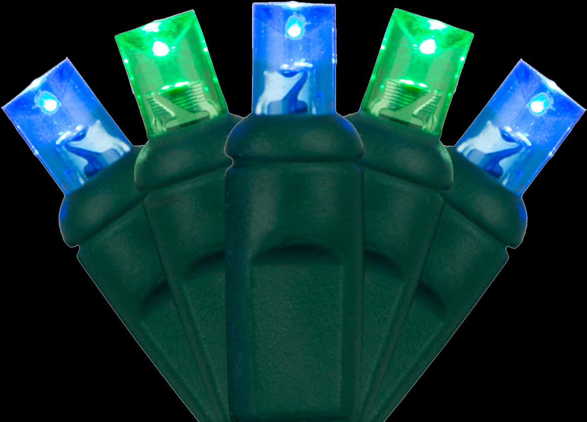 Christmas Lights Blue Green Illumination.jpg PNG image