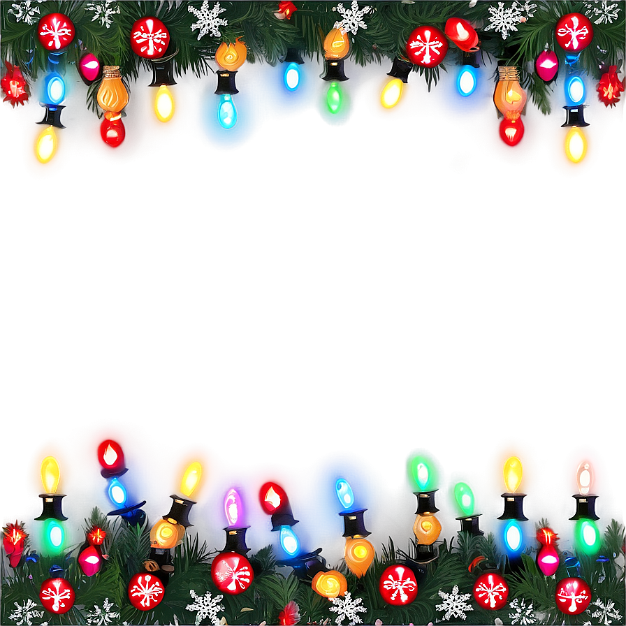 Christmas Lights Border Png 05032024 PNG image