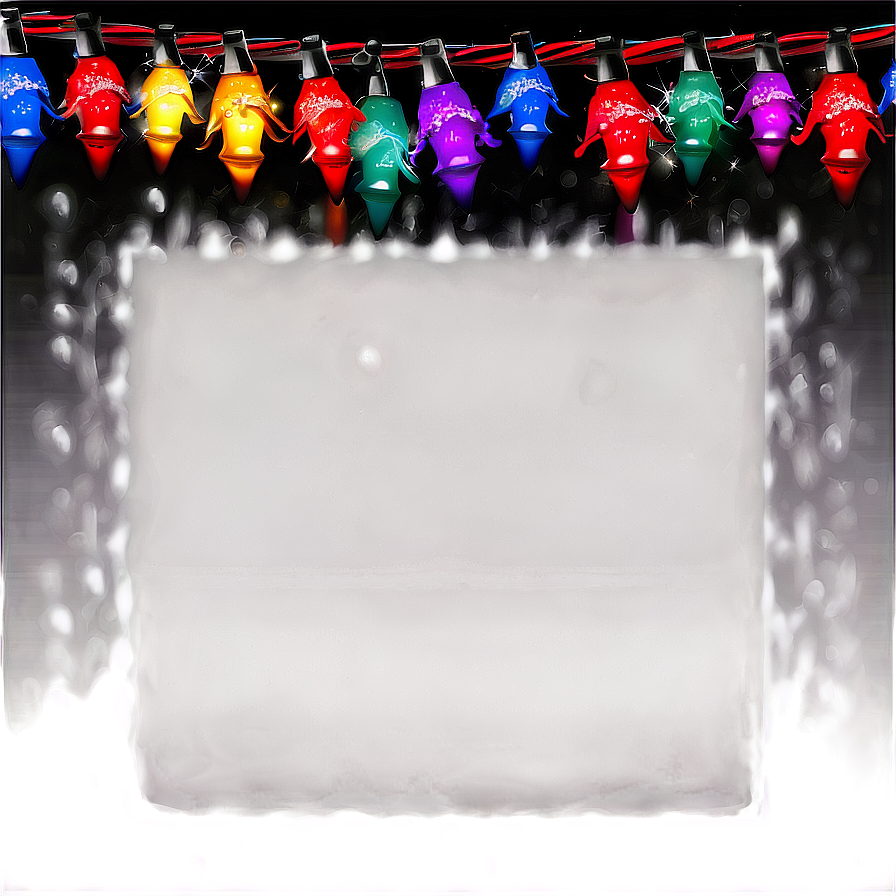 Christmas Lights Frame Png 42 PNG image