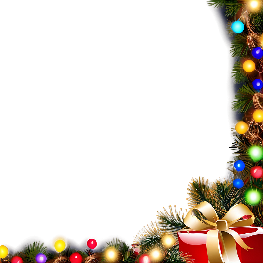 Christmas Lights Frame Png 57 PNG image