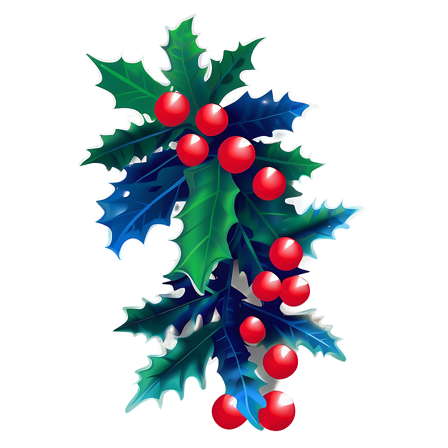 Christmas Mistletoe Silhouette Png Vau PNG image