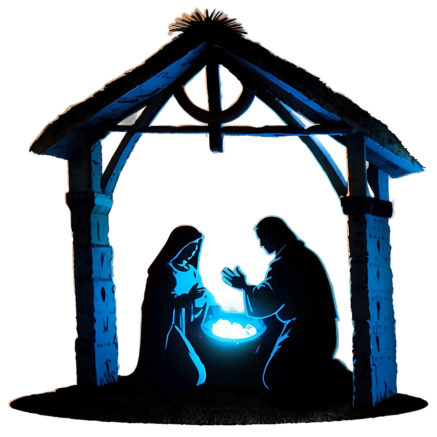 Christmas Nativity Silhouette Png Hyk87 PNG image