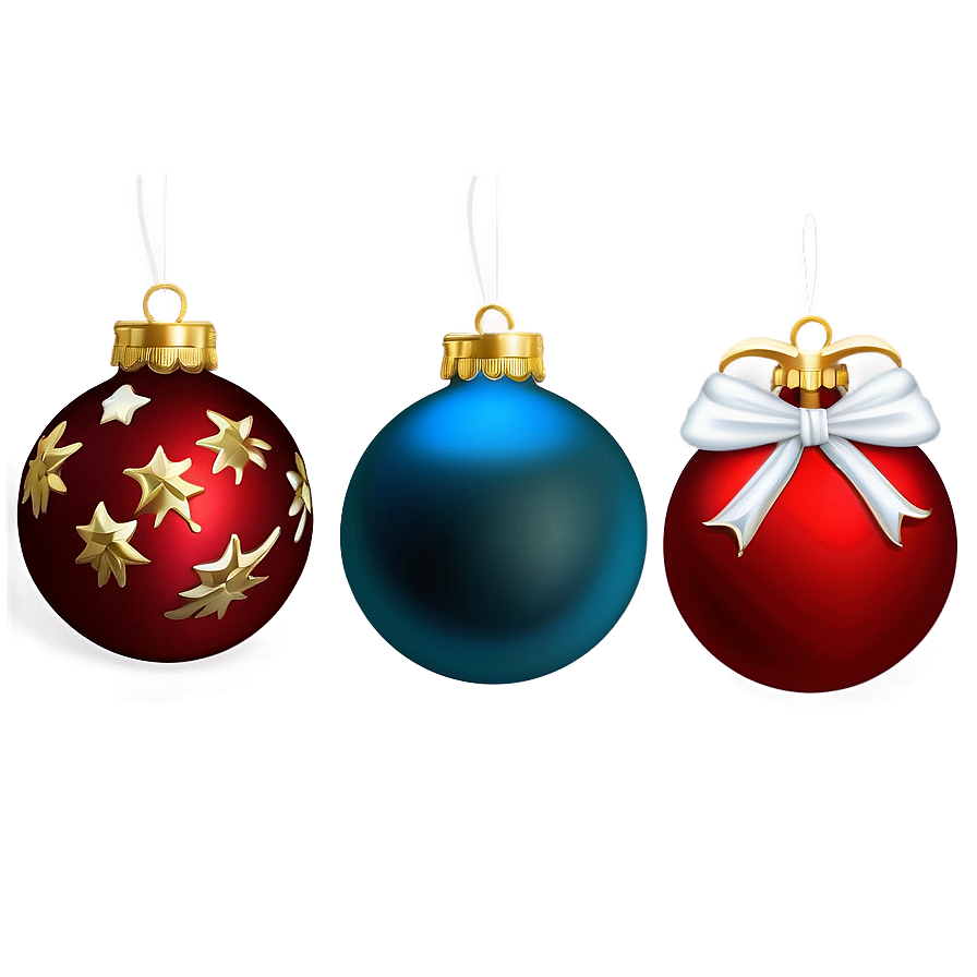 Christmas Ornament Set Png 05032024 PNG image