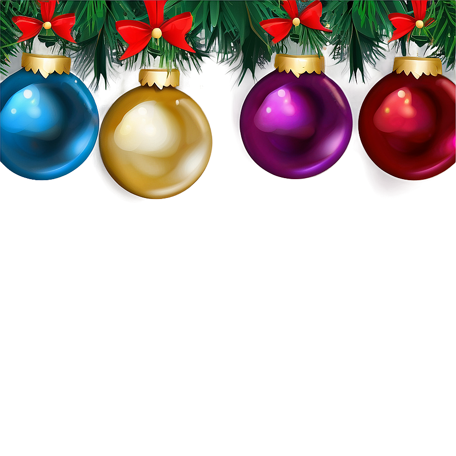 Christmas Ornaments Clipart Png Mfs93 PNG image