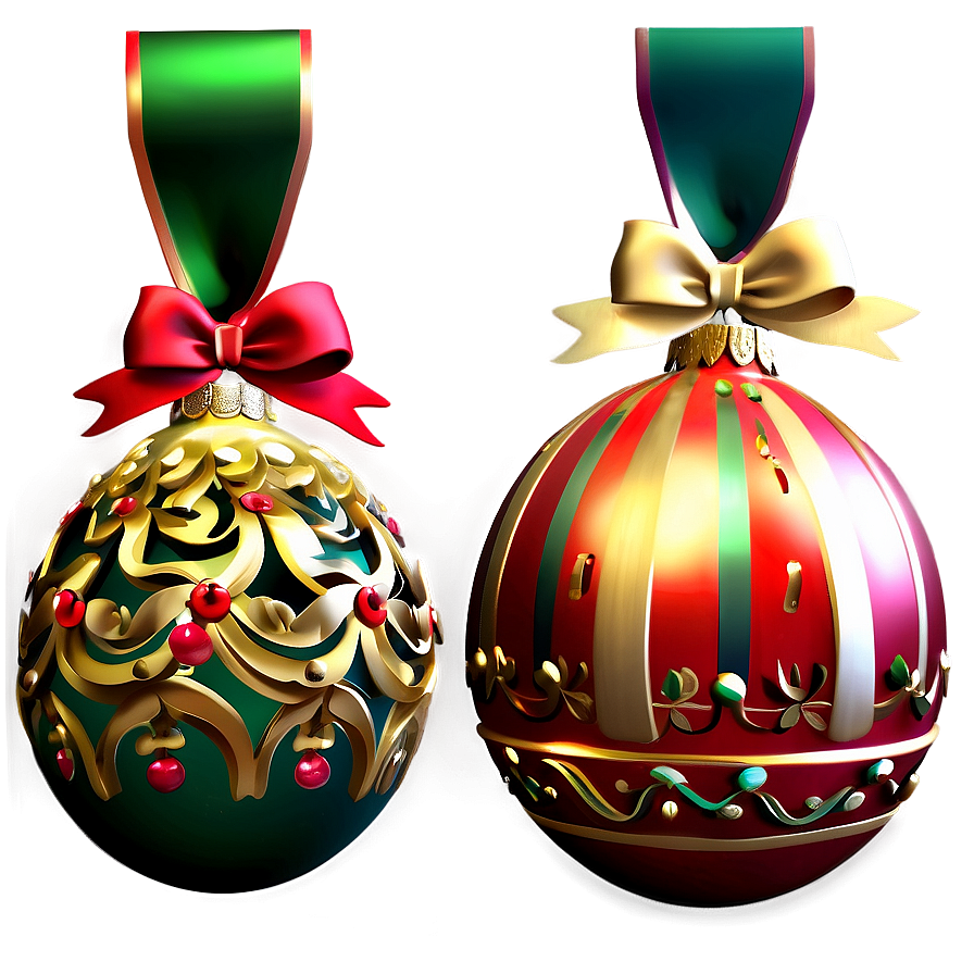 Christmas Ornaments Set Png May54 PNG image