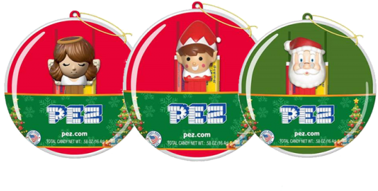 Christmas P E Z Ornaments Collection PNG image