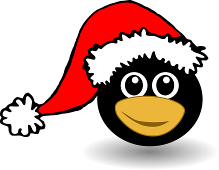 Christmas Penguin Cartoon PNG image