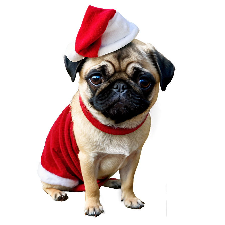 Christmas Pug Png 77 PNG image