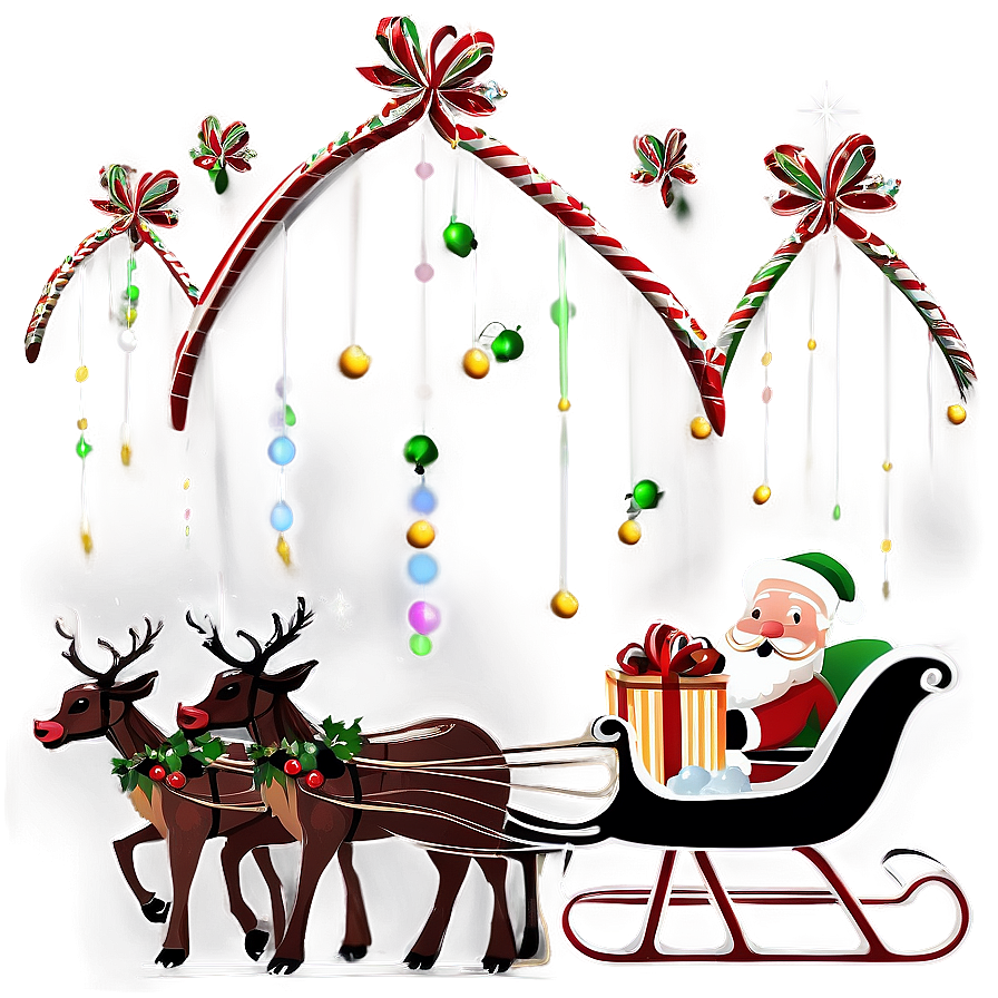 Christmas Sleigh Gift Delivery Png Urj64 PNG image