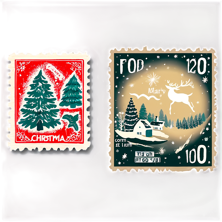 Christmas Stamp Png Dxh10 PNG image
