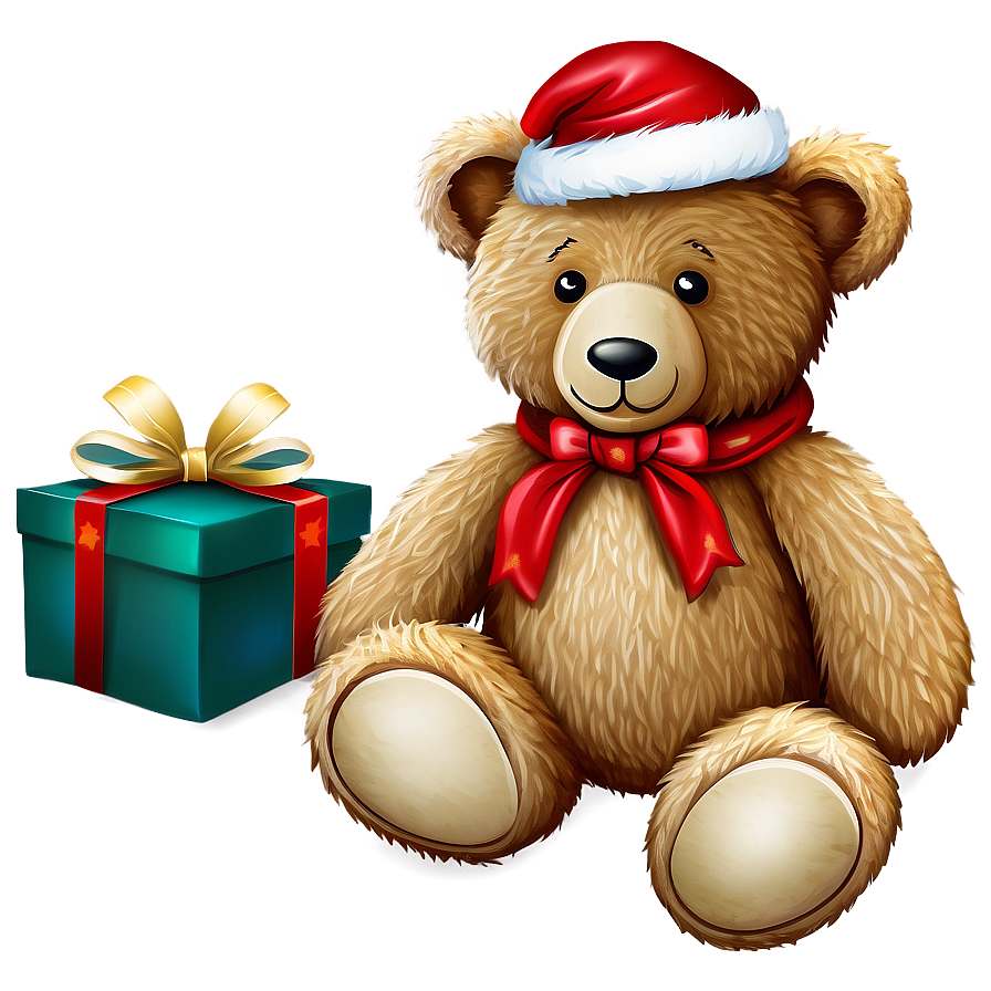 Christmas Teddy Bear Clipart Png Qjv79 PNG image