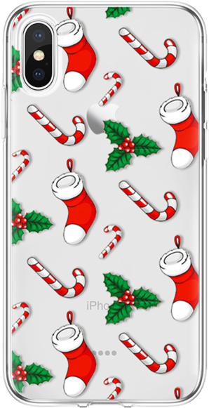 Christmas Themei Phone X Case PNG image