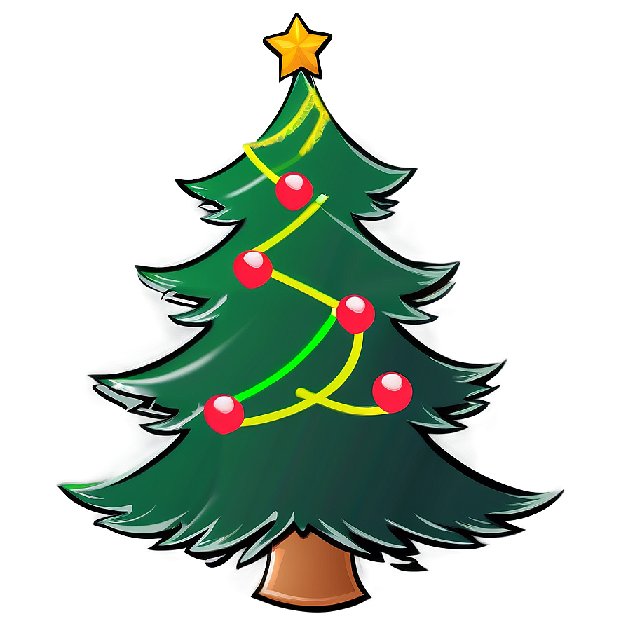 Christmas Tree Outline For Crafts Png Grf73 PNG image