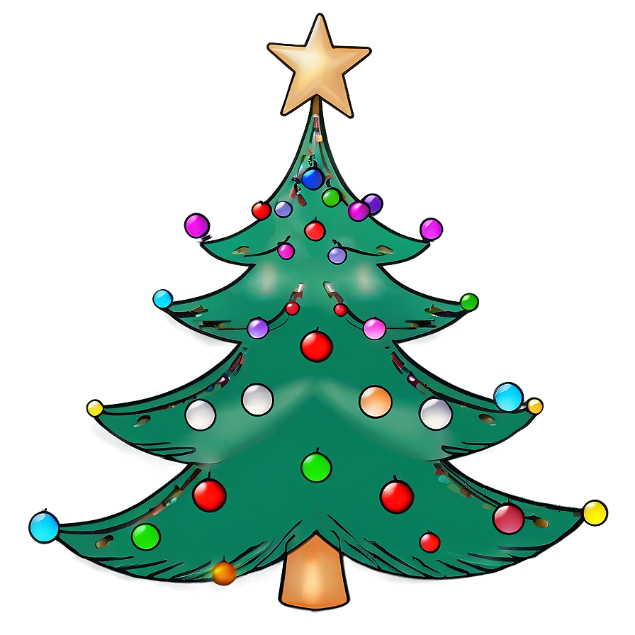 Christmas Tree Outline For Crafts Png Xea77 PNG image