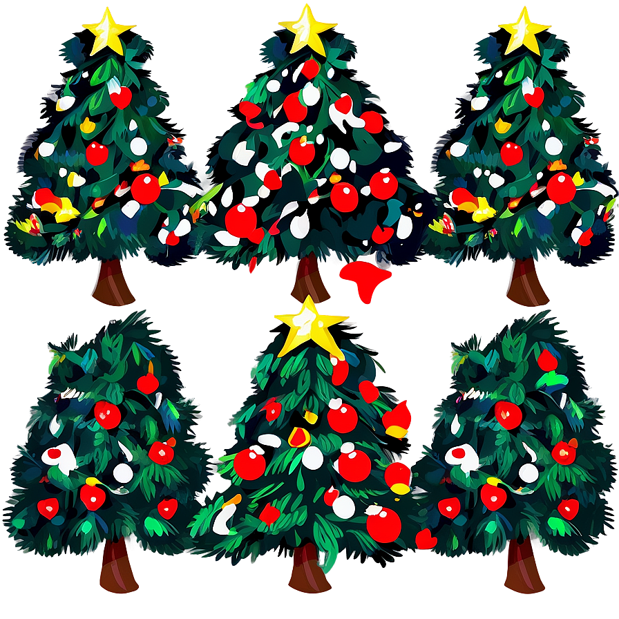 Christmas Tree Pattern Png 29 PNG image