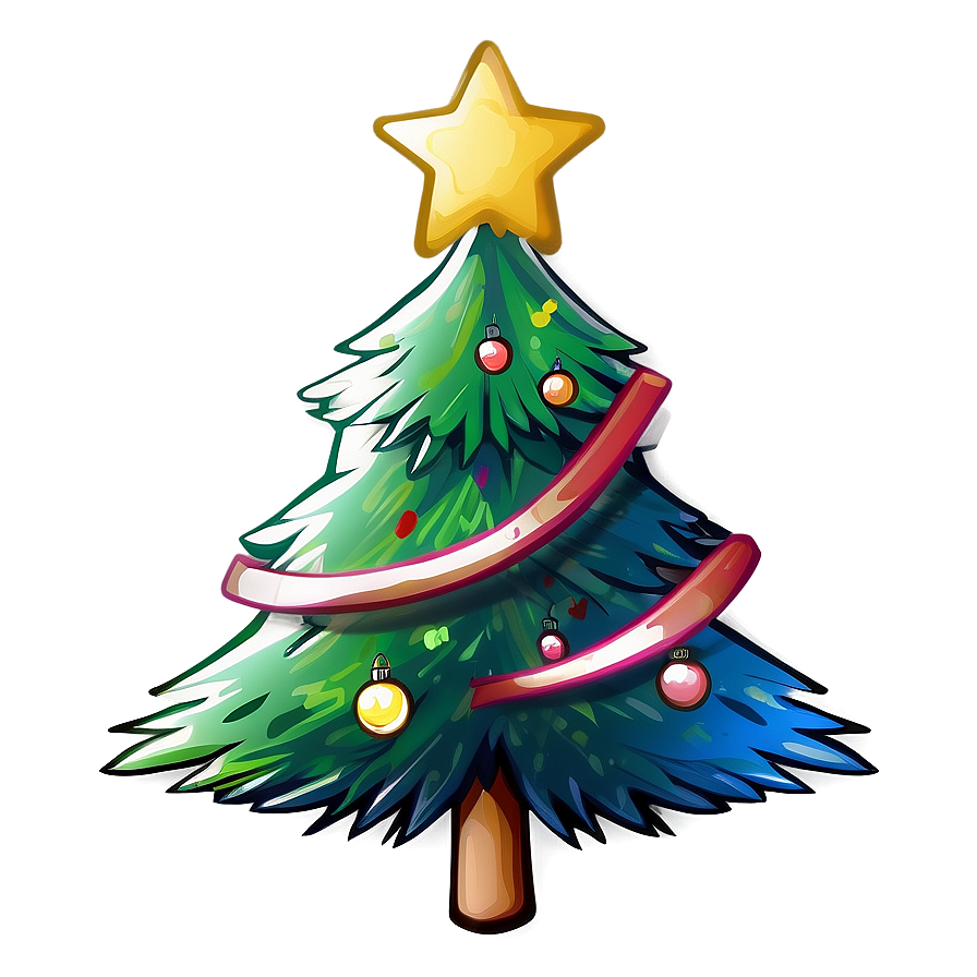 Christmas Tree Sketch Png Ntm PNG image