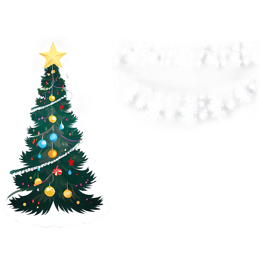 Christmas Tree Transparent Art Png Fva8 PNG image