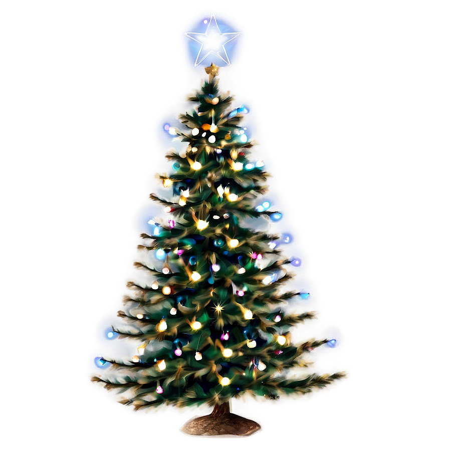 Christmas Tree With Lights Png 04292024 PNG image