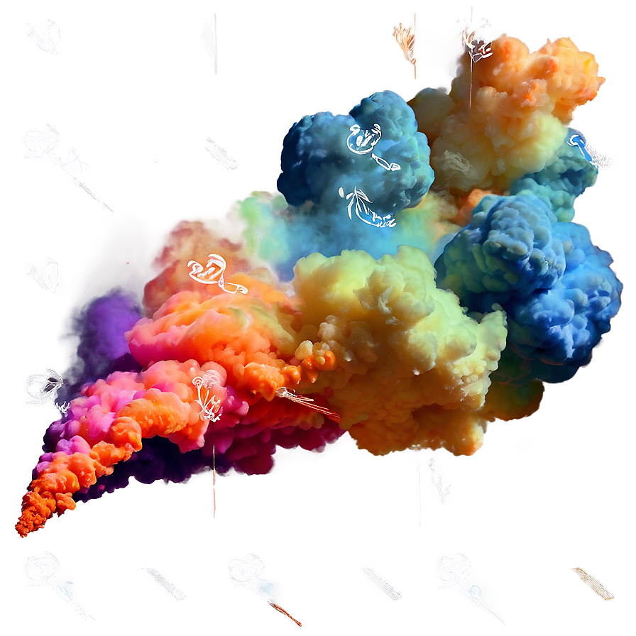 Chromatic Smoke Explosion Png 06252024 PNG image