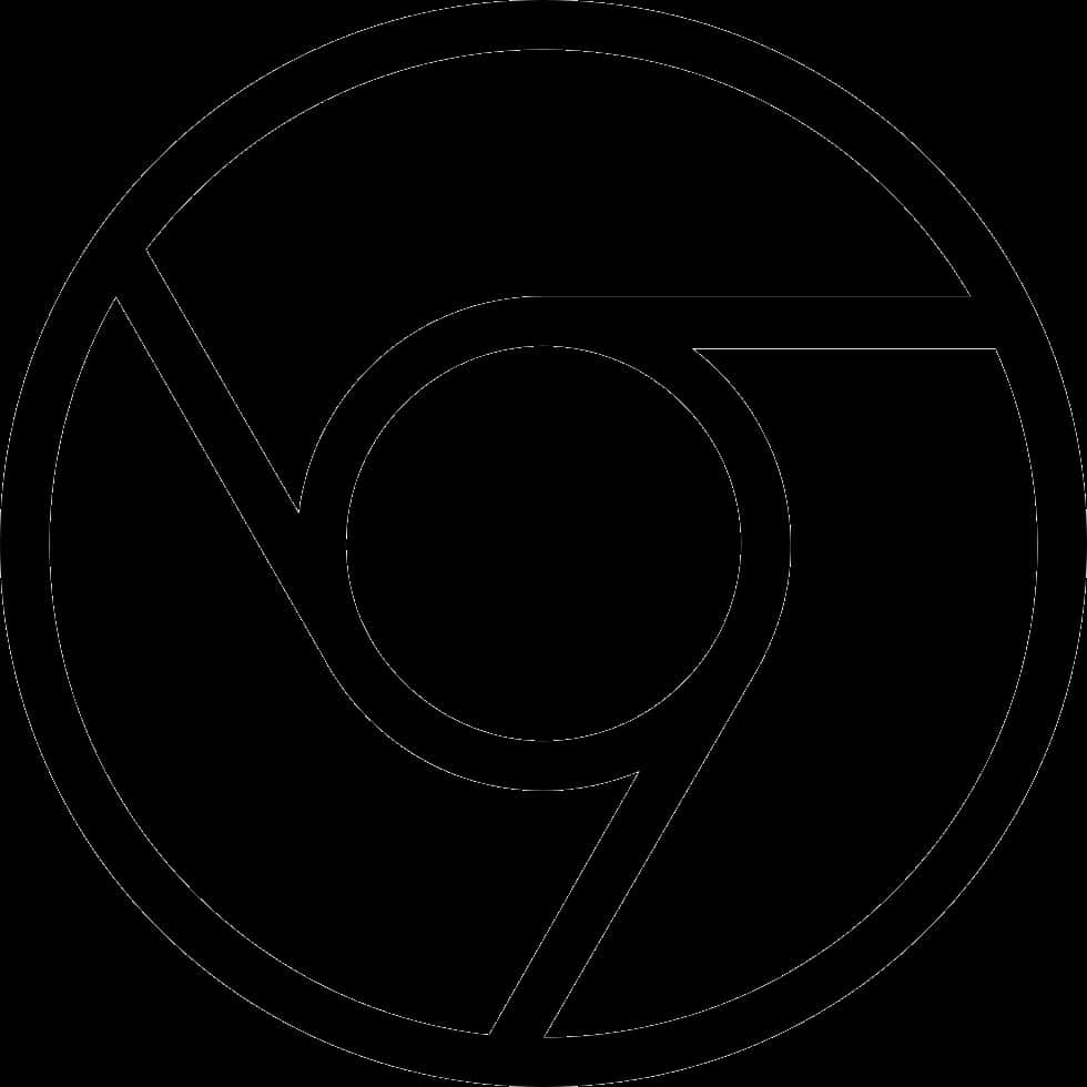 Chrome Browser Logo Outline PNG image