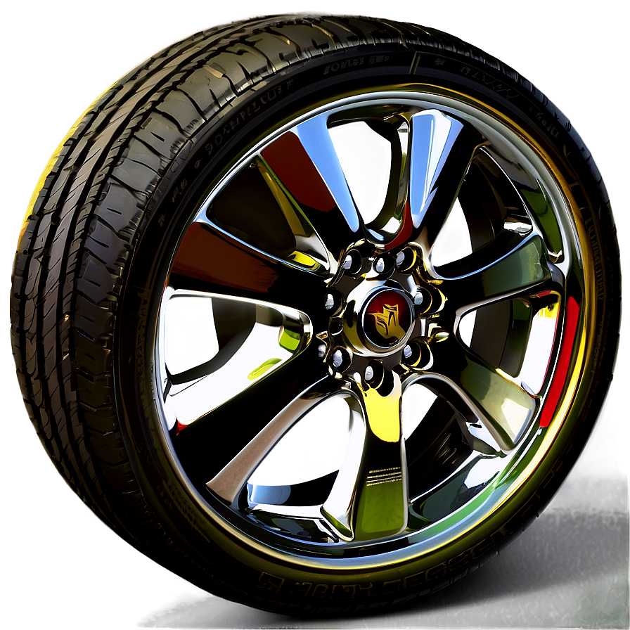 Chrome Car Wheel Png 9 PNG image