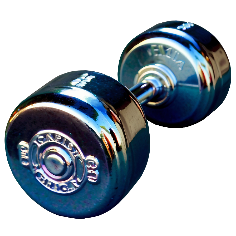 Chrome Finish Dumbbell Png Cex49 PNG image