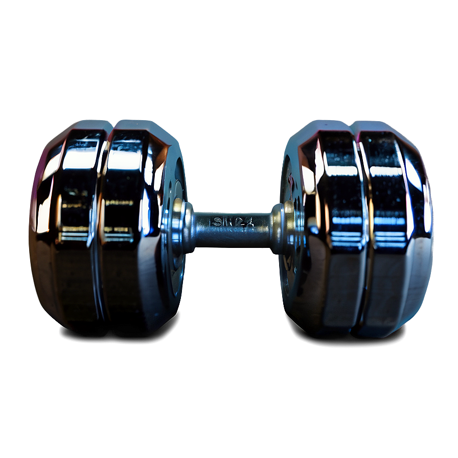 Chrome Finish Dumbbells Png Cer28 PNG image