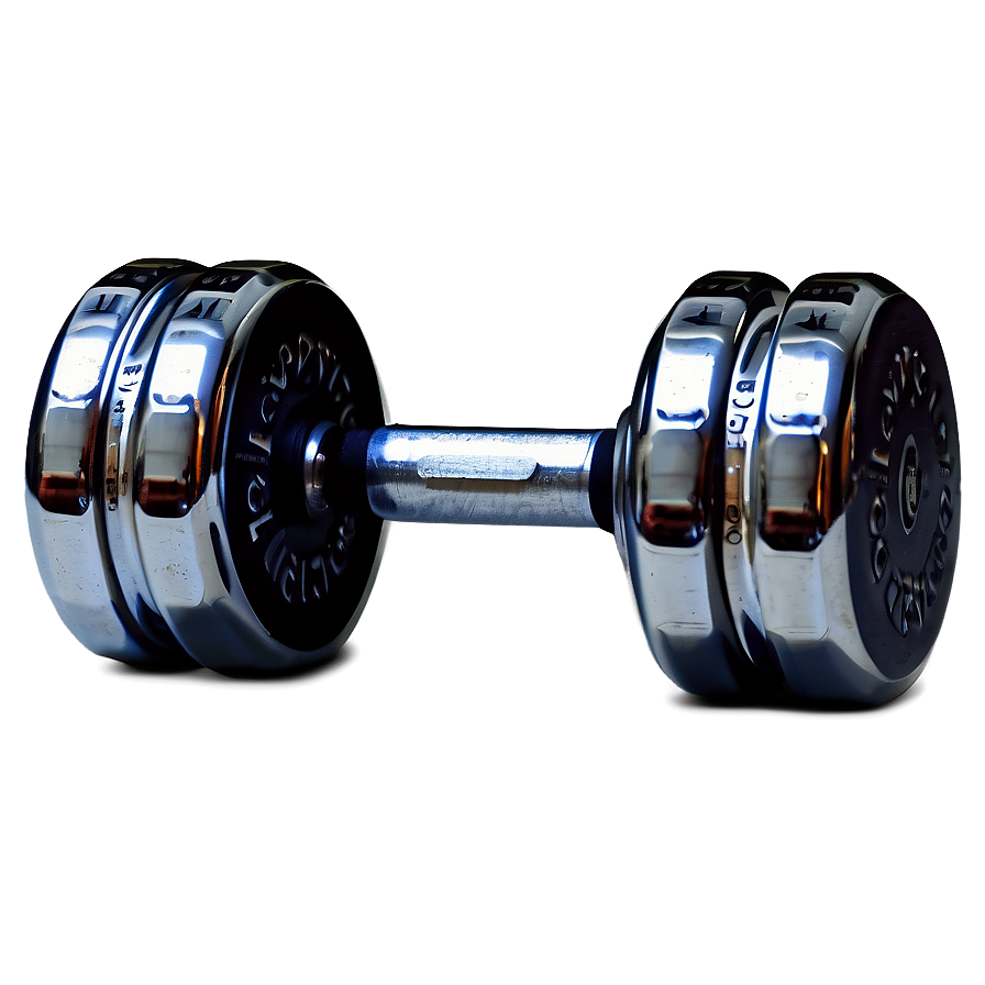 Chrome Finish Dumbbells Png Rcq PNG image