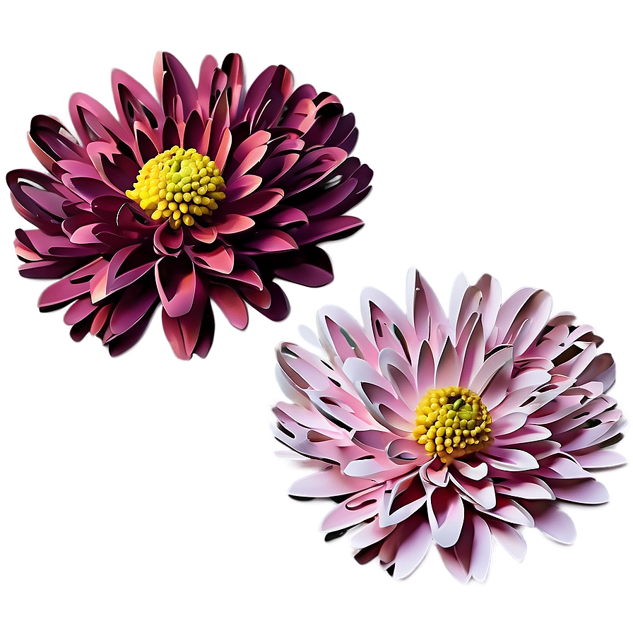 Chrysanthemum Cricut Template Png 06282024 PNG image