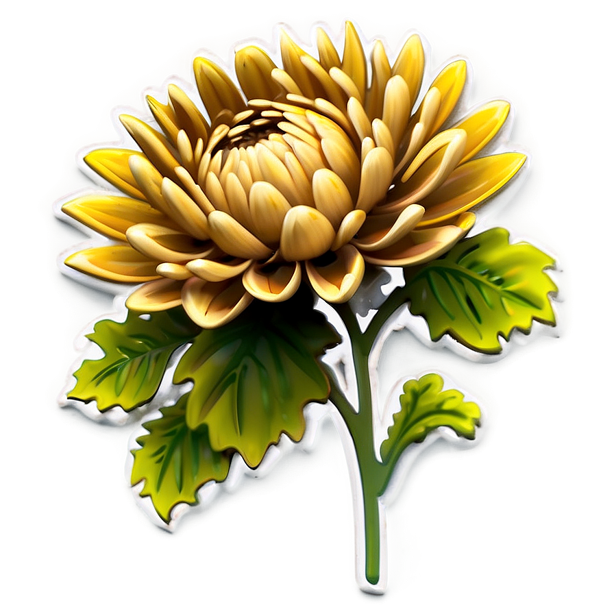 Chrysanthemum Cricut Template Png 74 PNG image