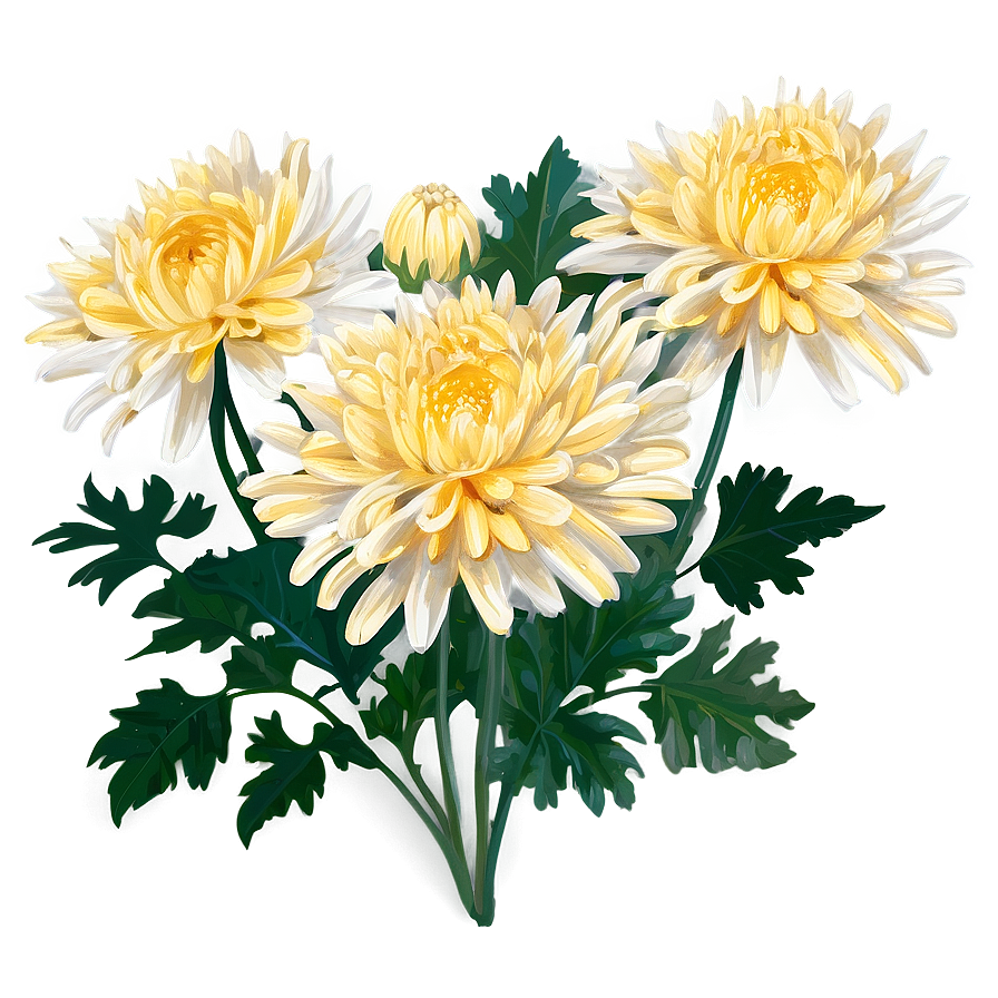 Chrysanthemum Flower Drawing Png 05252024 PNG image