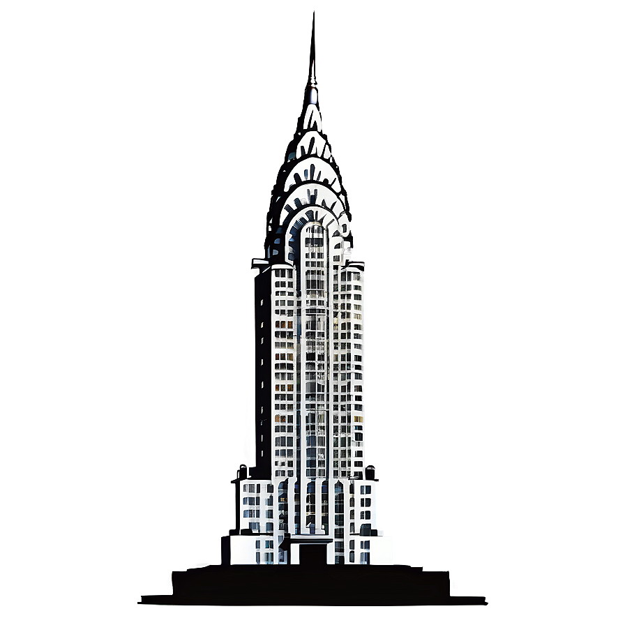 Chrysler Building Artistic Impression Png Uur PNG image