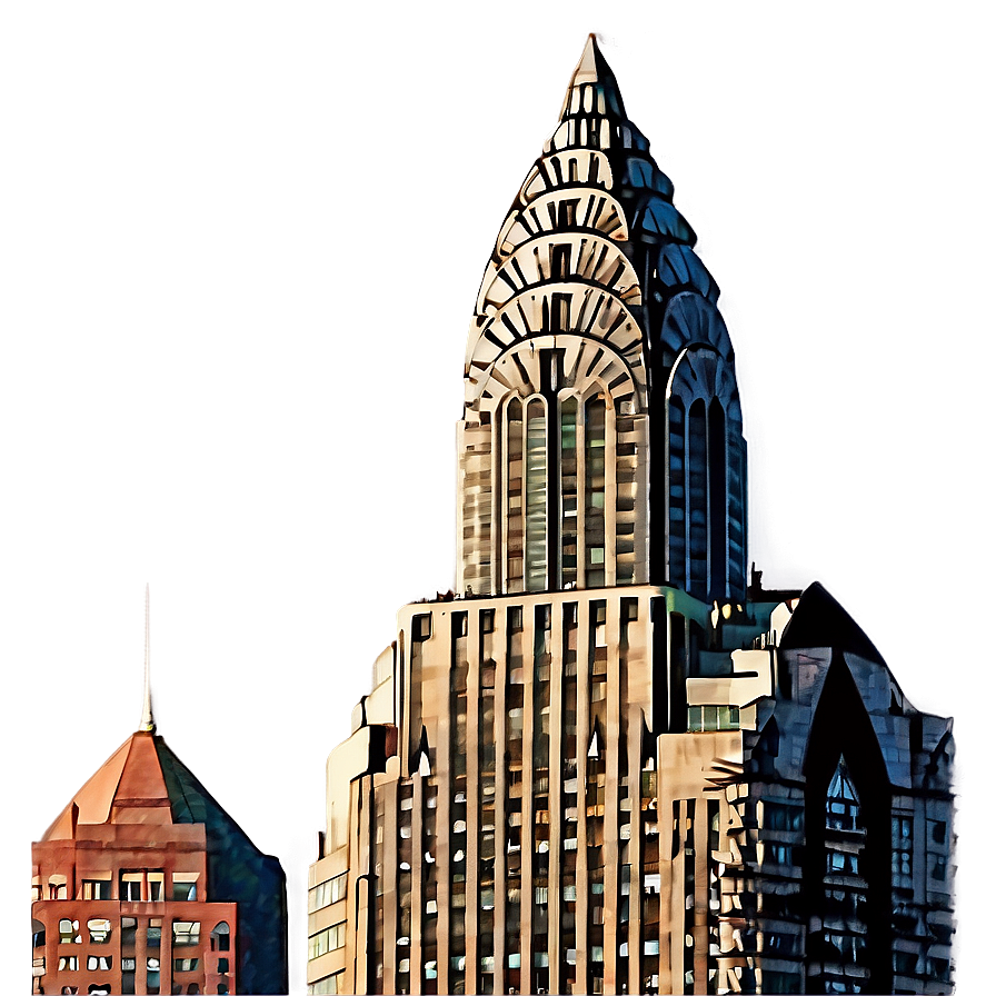 Chrysler Building At Sunset Png Fjf50 PNG image