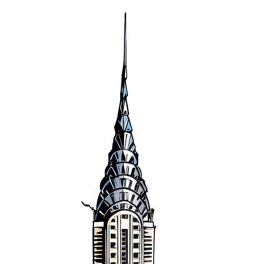 Chrysler Building Cloudy Sky Png Hto29 PNG image