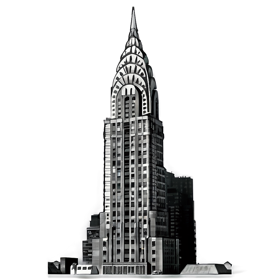 Chrysler Building Historical Image Png Bxm43 PNG image