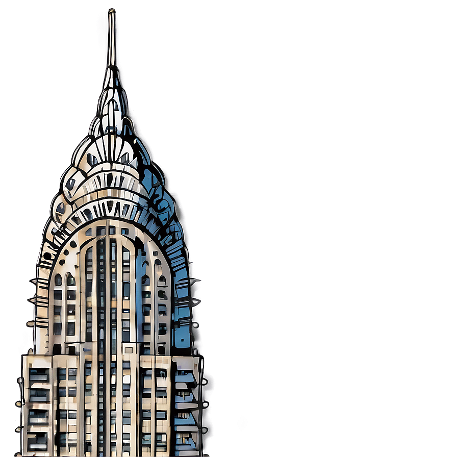 Chrysler Building In Rain Png Rjq PNG image